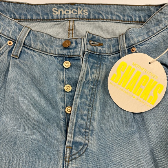 MOTHER | SNACKS! The Pleated Fun Dip Puddle Jeans NWT Retail $228 - Picture 7 of 11